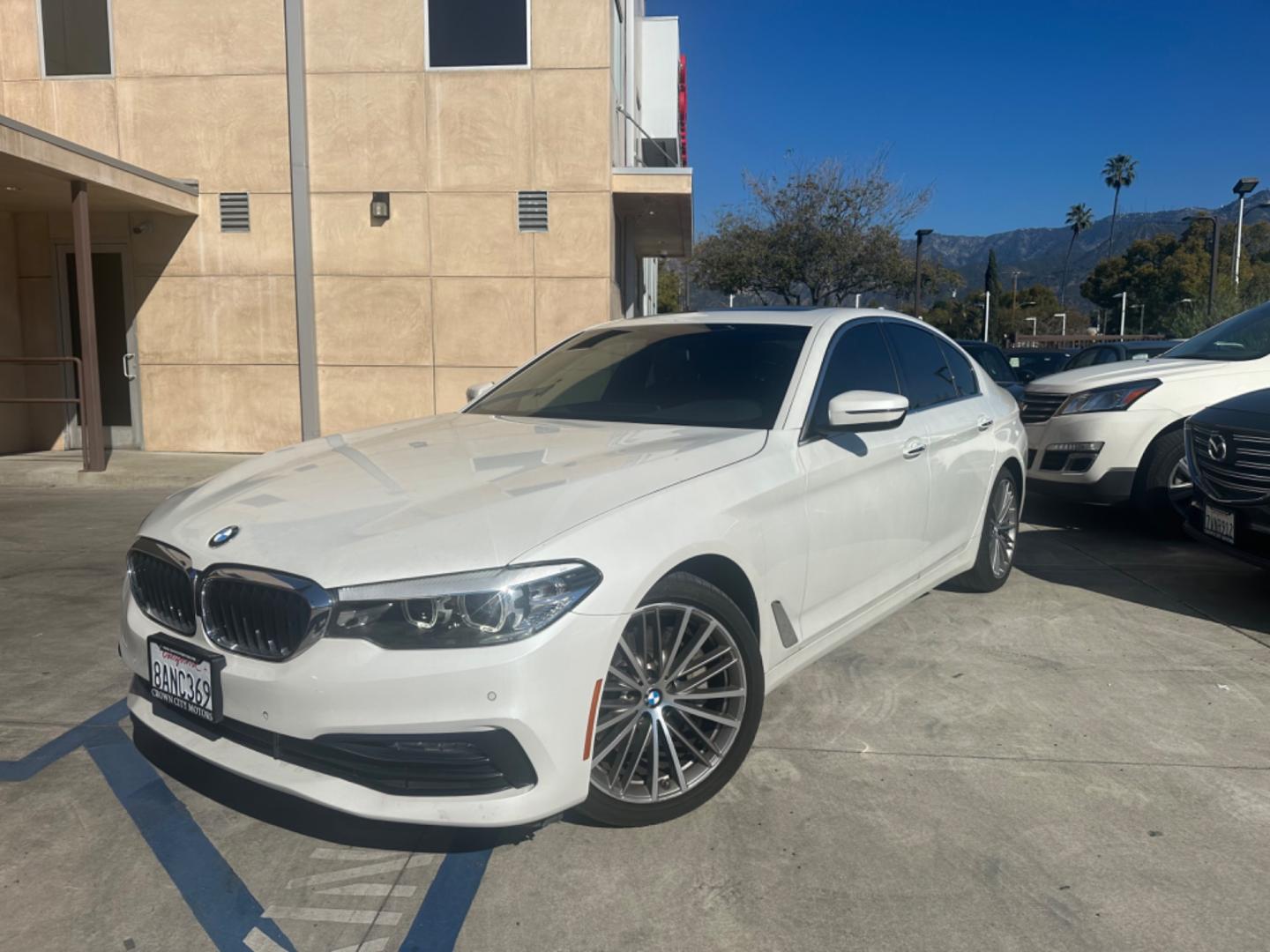 2018 WHITE /Black BMW 5-Series leather (WBAJA5C59JW) with an 2.0 Turbo engine, Automatic transmission, located at 30 S. Berkeley Avenue, Pasadena, CA, 91107, (626) 248-7567, 34.145447, -118.109398 - Low Miles!! Step into the world of luxury and innovation with our 2018 BMW 5-Series 530i, now available at our Buy Here Pay Here (BHPH) dealership in Pasadena, CA. Tailored for car enthusiasts in Altadena CA, Glendale CA, Los Angeles CA, and throughout LA County, this prestigious pre-owned BMW 530 - Photo#0